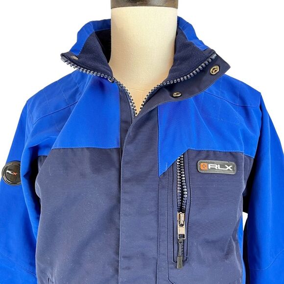 RLX Ralph Lauren Sport‎ Blue Jacket Coat Water Resistant Medium Winter Snow Ski - Picture 2 of 14